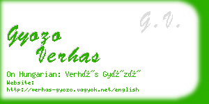 gyozo verhas business card